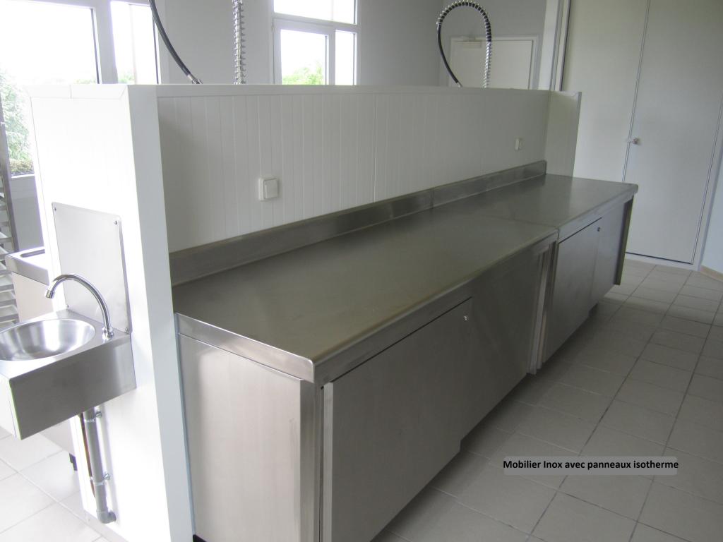 Mobiliers inox avec panneaux isothermes